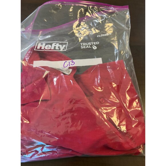 EUC Emma James Women's Magenta Rayon Blend Button Down Blouse Size 14 Office Top - Picture 8 of 8